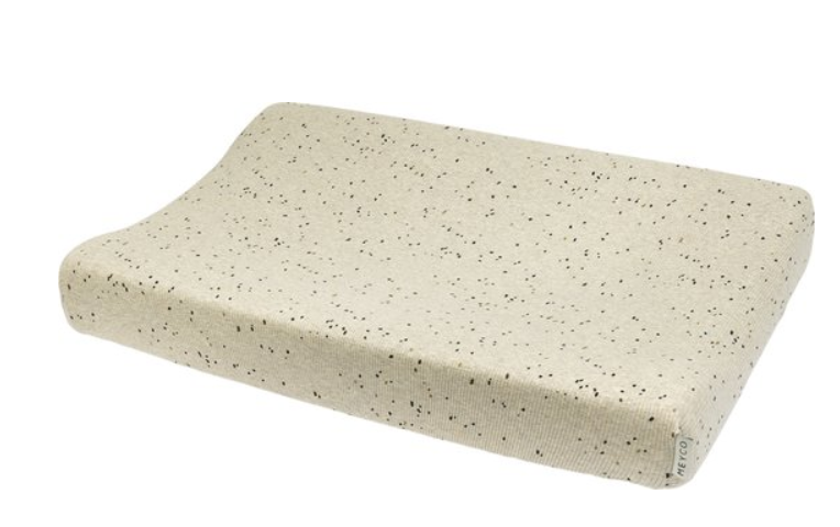 Meyco | Waskussenhoes Rib Mini Spot Sand Melange Jersey 50x70cm