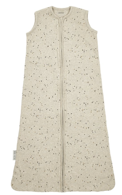 SLAAPZAK, 90cm, ZM, 0.3TOG, Rib Mini Spot sand melange, aop stippen/geribbeld , katoen, klassiek model