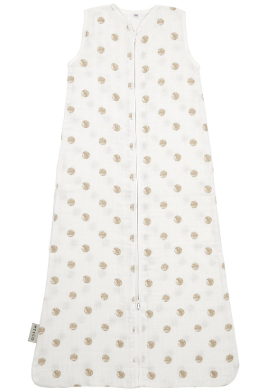 SLAAPZAK, 70cm, ZM, TOG NG, Dot sand, bruin, all over dots print, tetra, klassiek model, 2-laags, 2024
