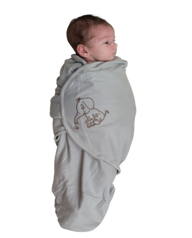 Bo Jungle | Inbakeren B-Wrap Large Grijs Katoen +4m 70cm 6.4-10 kg