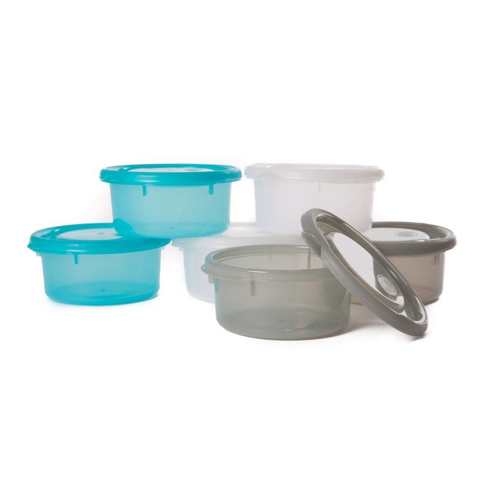 BEWAARPOTJE, B-bowls, blue/white/grey, kunststof/kunststof, 6x 300 ml