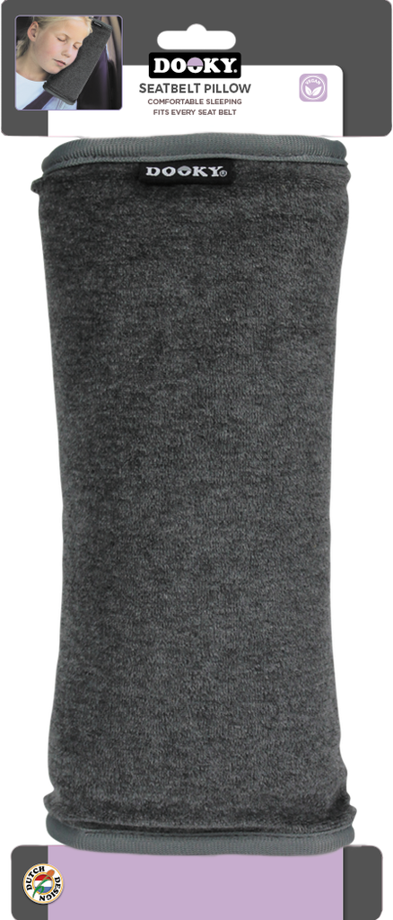 Dooky | Gordelbeschermer Uni Geschikt vr Autogordel Seatbelt Pillow Grijs 