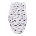 Bo Jungle | Inbakeren B-Wraps Blue Whale Katoen 0-4M 60cm Small