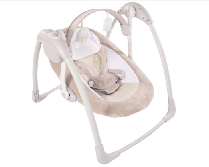 SCHOMMEL RELAX, taupe, B-Dolphy Portable Swing, bruin, uni, 60x68cm, tot 9 kg, 1 schommelbewegingen, met muziek