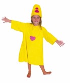 KOSTUUM, Verkleedpakje, Bumba, 1-4 jaar, clown, geel, voor kind