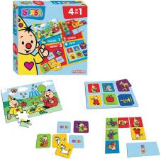 Bumba | Gezelschapsspel 4 in 1 Puzzel/Domino/Memo en Lotto +24M