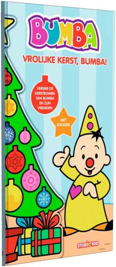 Bumba | Interactief Boek Bumba Kerstboek met Stickers Karton +12M