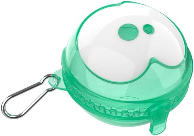 Fruitfriends | Fruitdoos Appel Neon Freen Transparant Groen/Transparant 10x10cm