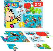 PUZZEL, Puzzel 2 in 1, Bumba, multikleur, Bumba in de lucht/Bumba onder water, karton