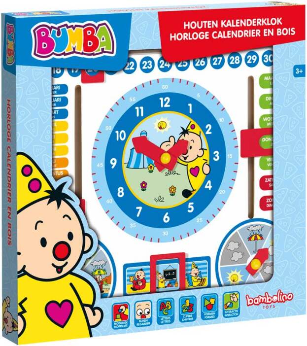 Bumba | Educatief Speelgoed Kalenderklok Hout 