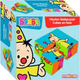 Bumba | PUZZEL, Houten Blokpuzzel, multikleur, Bumbafiguren, hout, vanaf 18 maanden,4 blokken