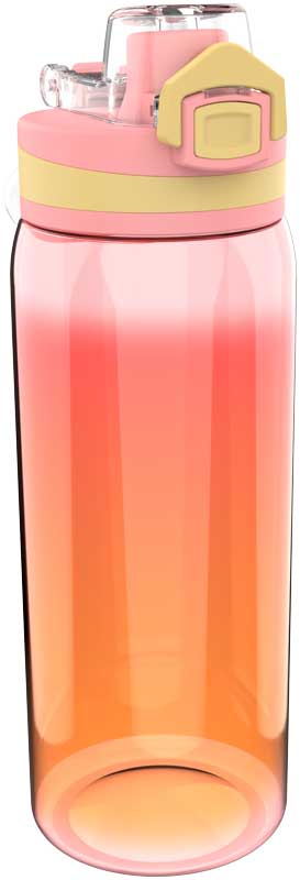 Lunch Buddies | Drinkfles Rainbow PVC Perzik/Geel 600ml