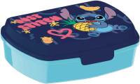 BROODDOOS, Stitch, Lunchbox, blauw, print Stitch, kunststof, clipsluiting