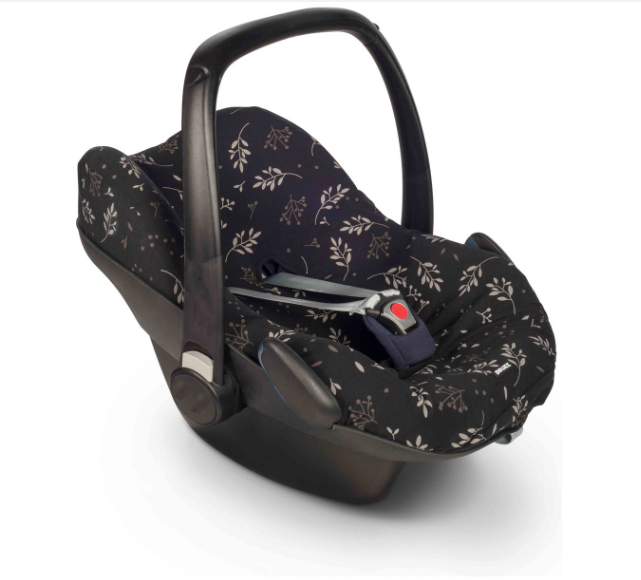 AUTOSTOEL HOES, Romantic Leaves Black, Seat Cover, aop bloemen, vervanghoes, vr groep 0+, univ model, 2022
