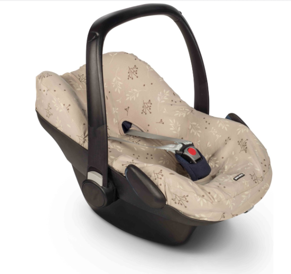 AUTOSTOEL HOES, Romantic Leaves Beige, Seat Cover, aop bloemen, vervanghoes, vr groep 0+, univ model, 2022