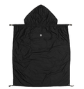 REGENSCHERM/WINDSCHERM, Carrier Rain Cape, zwart, universeel model