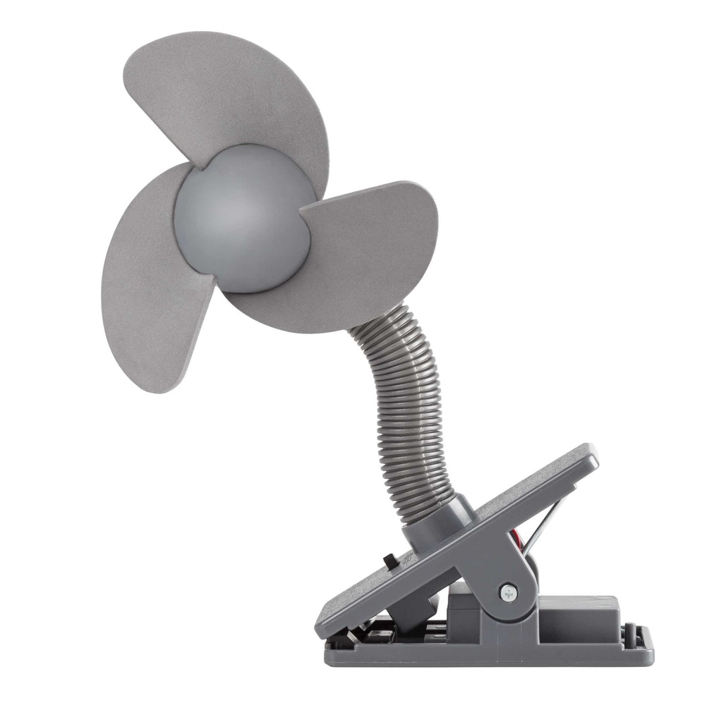 Dooky | Ventilator Stroller Fan Kunsstof/Schuim Grijs