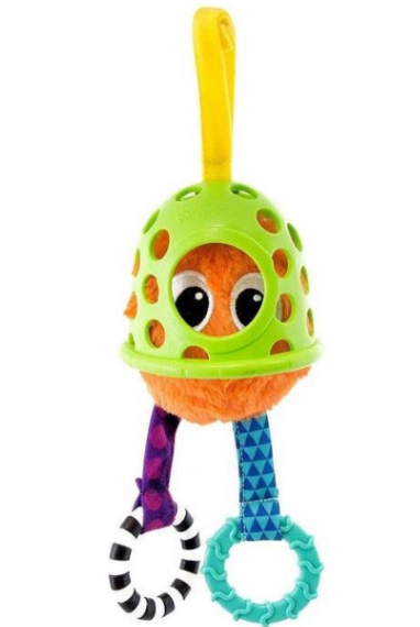 MAXI-COSI HANGER, Peek 'N Pull Guy, Sensory Toys, kunststof/ textiel, +muziek, +activities, vanaf 0 maand