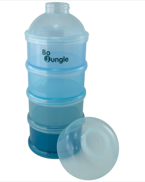 Bo Jungle | Melkpoederdoosje B-Dose Classy Blue 4 compartimenten