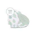 Doomoo | Positioneringskussenhoes Buddy Cover Leaves Aqua Green