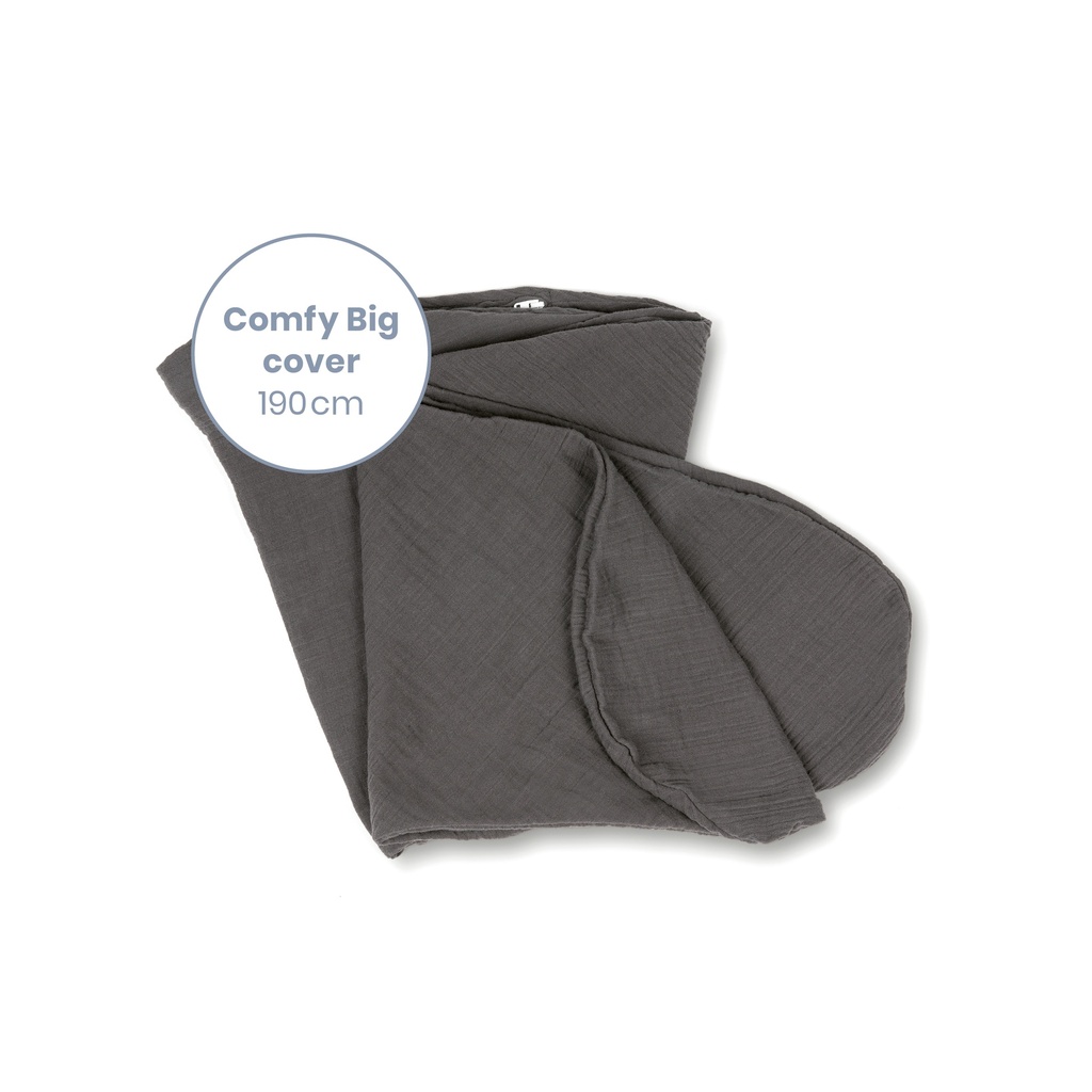 Doomoo | Positioneringskussenhoes Comfy Big Cover Tetra Grey