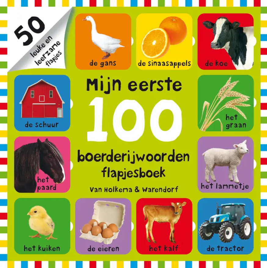 Lannoo | Boek Mijn eerste 100 Boerderijwoorden Flapjesboek