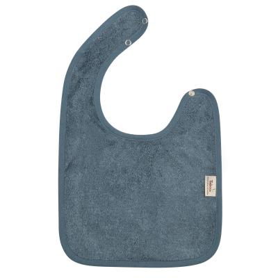 Timboo | Slabbetje Drukknopensluiting Bamboe Marin Blauw 26x38cm
