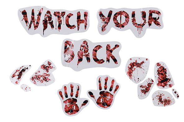 Cosy & Trendy | Stickerset "Watch Your Back" Rood 