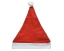 KERSTMUTS, 29 x 40 cm, wit/rood, uni, voor kind/volwassene