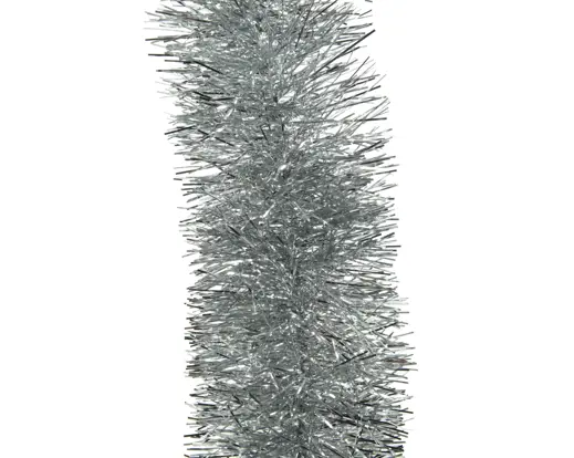 Decoris | Slinger Guirlande Pet Lametta Zilver Ø10x270cm