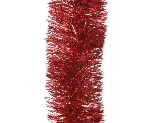 Decoris | Slinger Guirlande Pet Lametta Kerstrood Ø10x270cm
