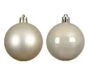 Decoris | Kerstbal Polystyreen Mix Parel Ø10cm 4-pack