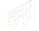 VERLICHTING, Icicle Twinkle, outdoor, 259 leds: warm wit, wit snoer, 11 m + 5 m aanloopsnoer, 8 functies, adapter
