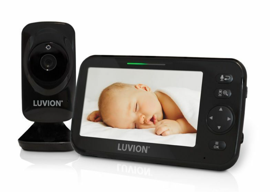 BEELDBABYFOON, Icon Deluxe Black Edition, digitaal/FHSS, terugspr.f., LCD scherm, buiten tot 250 m, babyfoon