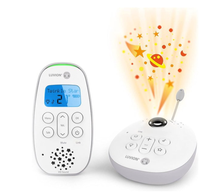 STANDAARD BABYFOON, Icon Clear 75 Pro, terugspr.f., projector, slaap- liedjes, LCD scherm, buiten tot 330 m