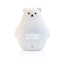 Luvion | Wekker/Slaaptrainer,Bear, wit,met wekker/nachtlamp