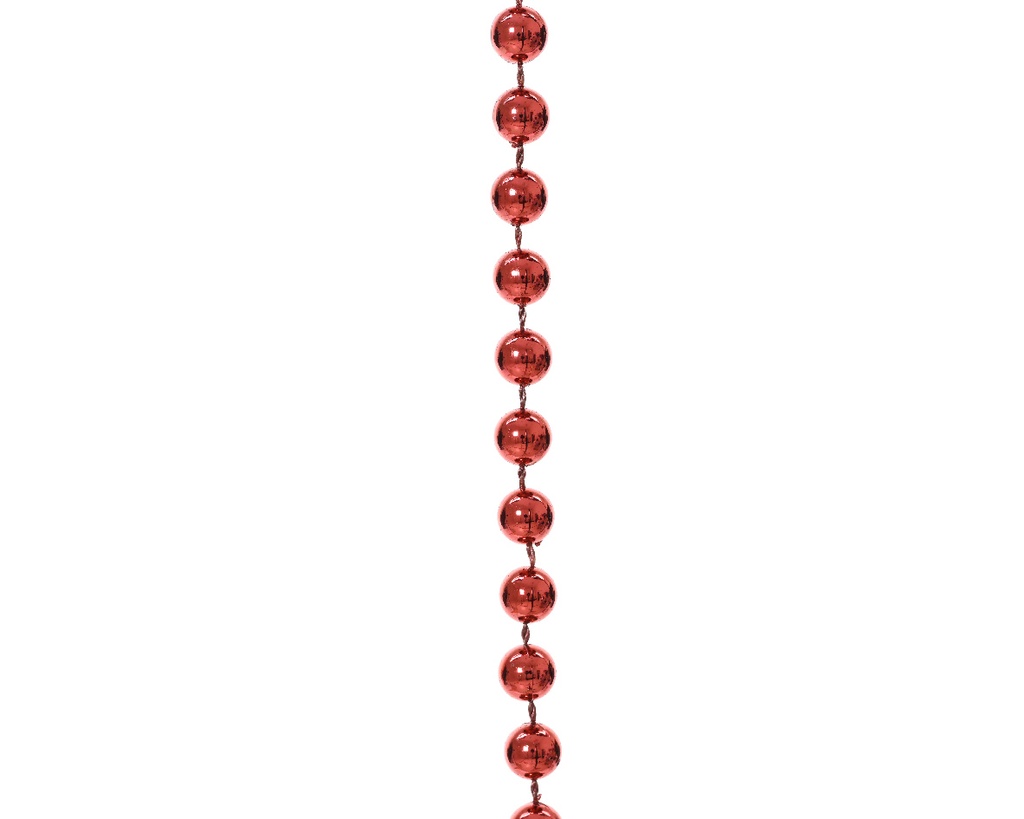 Decoris | Slinger Kralenketting Polystyreen Kerstrood Ø0,8cm x10m
