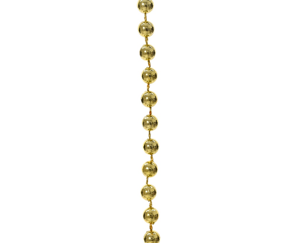 Decoris | Slinger Kralenketting Polystyreen Goud Ø0,8 cm x10m op Rol 