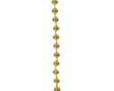 Decoris | Slinger Kralenketting Polystyreen Goud Ø0,8 cm x10m op Rol 