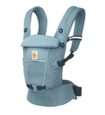 BABYBUIDEL, Adapt Soft Flex Mesh, slate blue, 3.2 kg tot 20.4 kg, positie buik/heup/rug/M houding