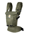 BABYBUIDEL, Adapt Soft Flex Mesh, olive green, 3.2 kg tot 20.4 kg, positie buik/heup/rug/M houding