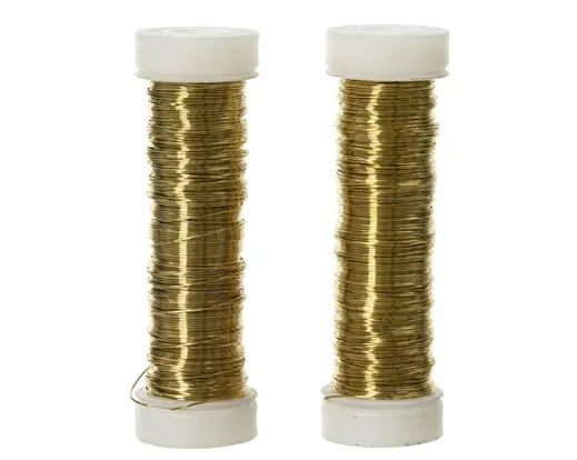 Decoris | Draad Ijzerdraad Goud 30x0,3mm 2-pack