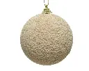 Decoris | Kerstbal Foam Parel Glitterkralen Ø10cm