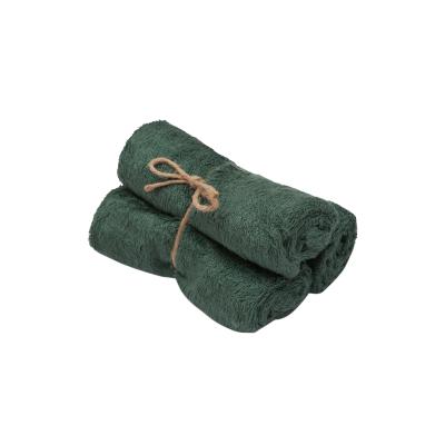 Timboo | Handdoek Gastendoek Bamboe Aspen Green Groen 29,5x50cm 3-pack