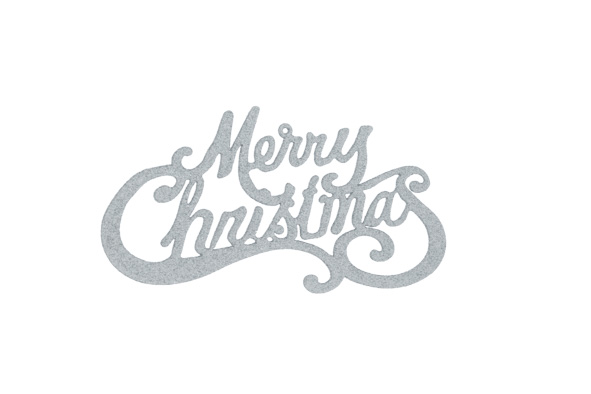 Cosy & Trendy | Hangfiguur Merry Christmas Zilver 20,5x10x0,4cm