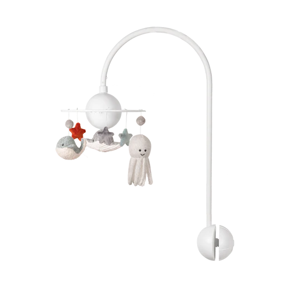 MUZIEKMOBIEL, Ocean, kunststof/textiel, +muziek (4 melodiën), vanaf 0 maand, incl. afstandsbediening