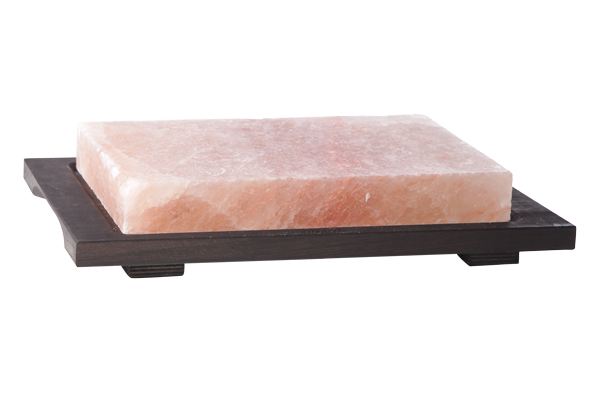 Cosy & Trendy | Zoutsteen Houten Basis Roze 4x30x20cm/ 38x26,5cm