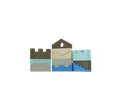 BLOKKEN, Puzzle Blocks Sky, uni, kunststof, vanaf 12 maanden, inhoud: 11 blokken, educatief speelgoed