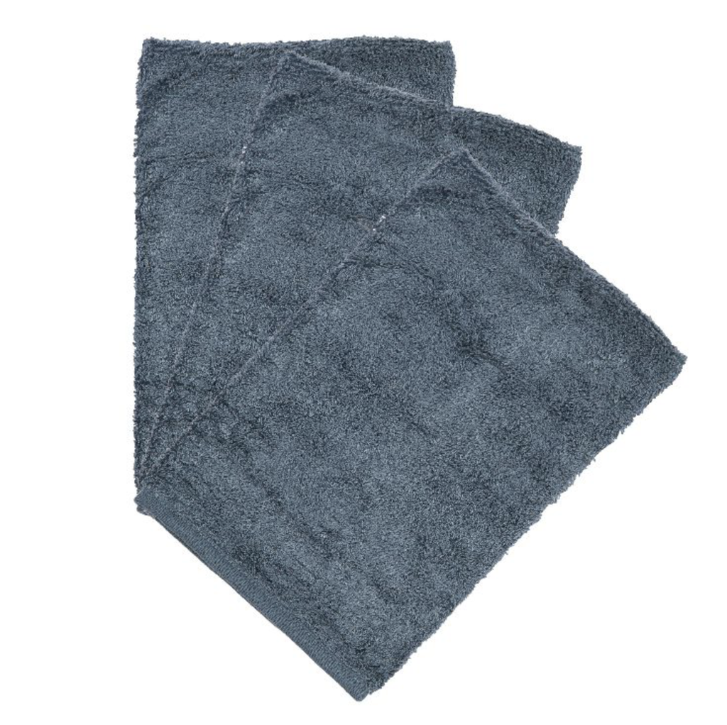 Timboo | Washandje Bamboe Marin Blauw 3-pack