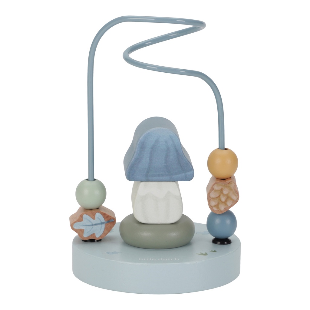 Little Dutch | Activiteitenspiraal Forest Friends Paddenstoel Blauw +12m